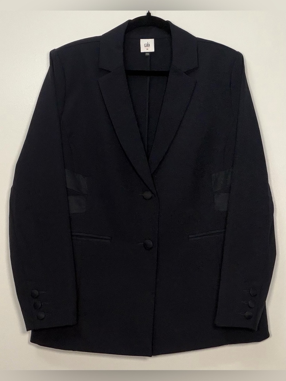 Cabi Black Tailored Single-Breasted Blazer